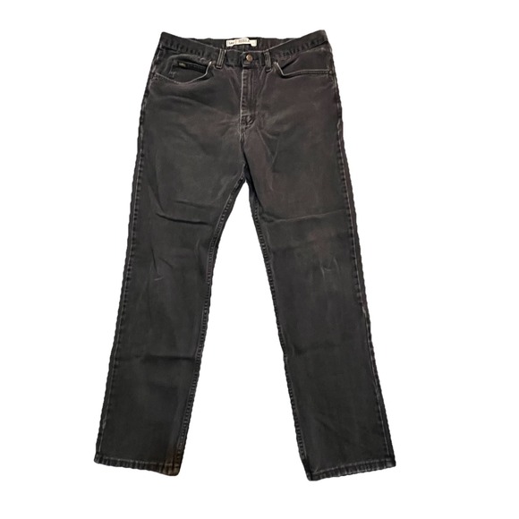 Vintage Lee Mens Jeans Size 38x34 Black Denim 100% Cotton Mexico 90s Jeans Retro - Picture 1 of 14